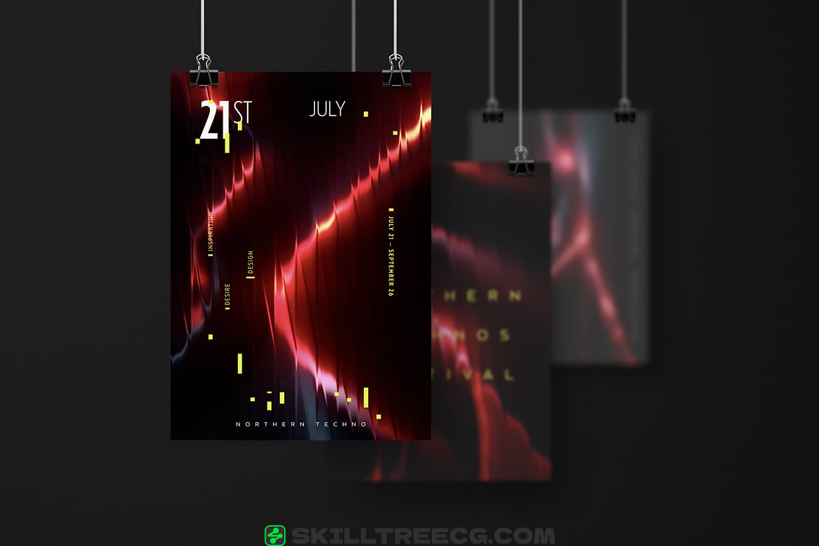 图片[2]-Neon Red Abstract Gradients（964001）-技能树